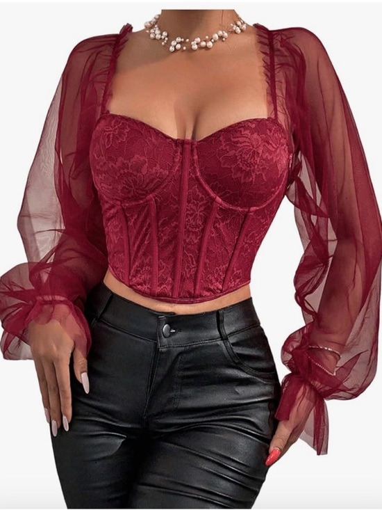 Wdirara Tops - ❤️ Long sleeve crop top